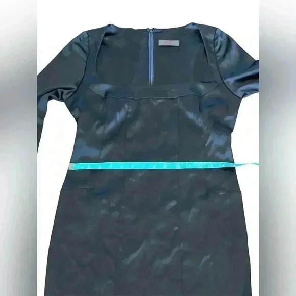 REISS black knee length Cocktail Dress. 3/4 sleeves with gorgeous details. - Picture 4 of 7